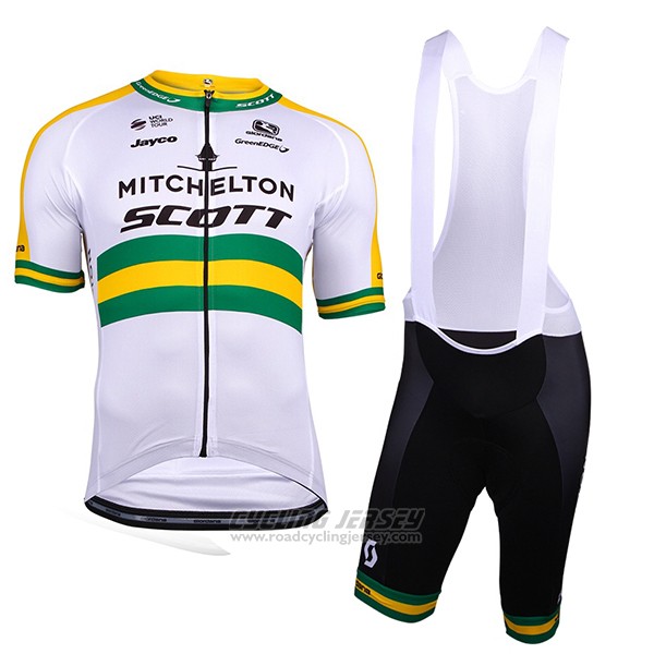 2018 Cycling Jersey Mitchelton Scott Champion Australia Short Sleeve and Bib Short